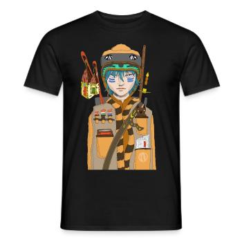 Collectionneur de maison - T-shirt homme - noir - Devant - AI Model Male 178 light (178cm)