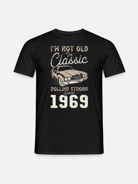 Geboren 1969 Geburtstag Oldtimer - T-shirt herr - svart