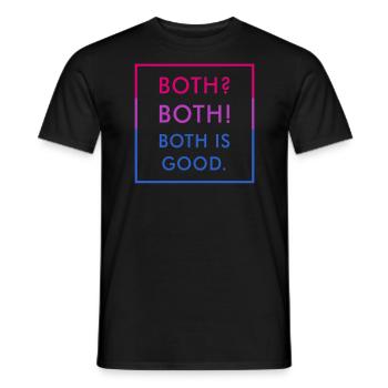 Lustig Bi Farben Bisexuell Pride Spruch - Männer T-Shirt - Schwarz - Vorne - AI Model Male 178 light (178cm)
