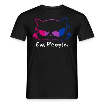 Bisexuel Chat Bi Couleurs Ew Gens - T-shirt homme - noir - Devant - AI Model Male 178 light (178cm)