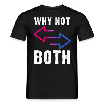 Flèches de fierté bisexuelle en bicolores - T-shirt homme - noir - Devant - AI Model Male 178 light (178cm)
