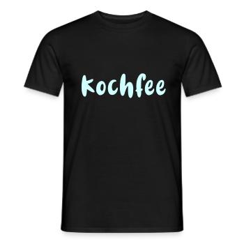 Kochfee, Schürze, kochschürze, schrift, koch, köch - Männer T-Shirt - Schwarz - Vorne - AI Model Male 178 light (178cm)