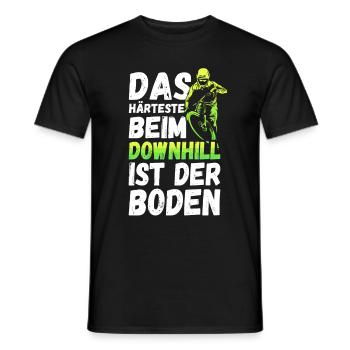 Downhill Biker Fahrrad Mountainbike MTB Geschenk - Männer T-Shirt - Schwarz - Vorne - AI Model Male 178 light (178cm)