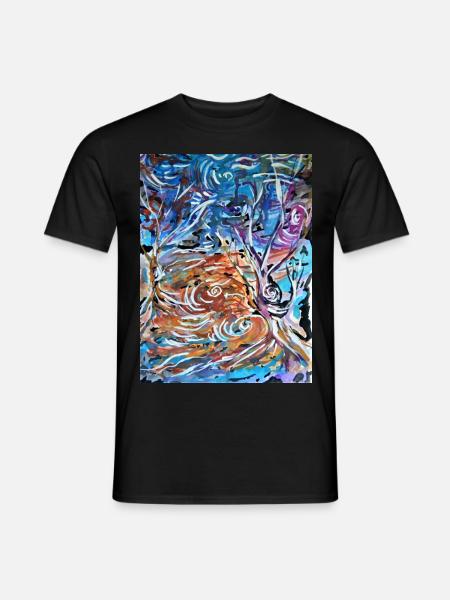 Nature, tree, trees, love nature - Men's T-Shirt - black