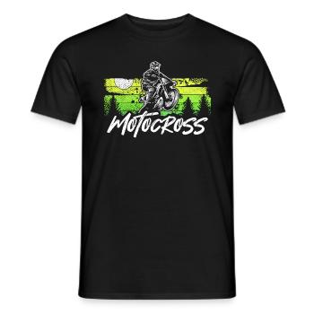Motocross Motorcross Motocross motocross cadeau - T-shirt homme - noir - Devant - AI Model Male 178 light (178cm)