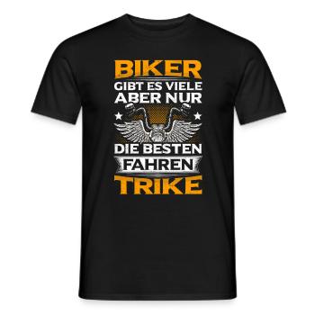 Triker Sprüche Trikes Trike Motorrad Geschenk - Männer T-Shirt - Schwarz - Vorne - AI Model Male 178 light (178cm)