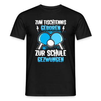 Tischtennis Kinder Tischtennisschläger Geschenk - Männer T-Shirt - Schwarz - Vorne - AI Model Male 178 light (178cm)