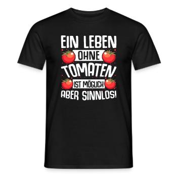 Tomaten Gärtner Hobbygärtner Geschenk Tomatenzucht - Männer T-Shirt - Schwarz - Vorne - AI Model Male 178 light (178cm)