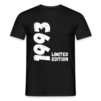 1993 Limited Edition 30. Geburtstag 30 Jahre - Männer T-Shirt - Schwarz - Vorne - AI Model Male 178 light (178cm)