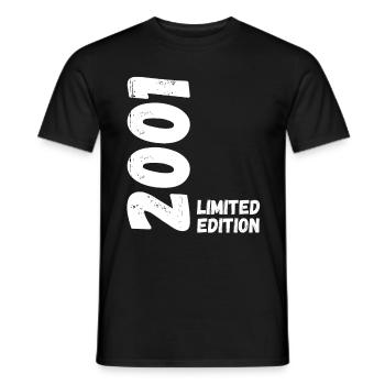 2001 Limited edition Geburtstag - Männer T-Shirt - Schwarz - Vorne - AI Model Male 178 light (178cm)