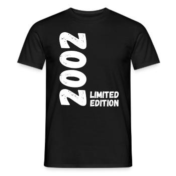 2002 Limited edition Birthday - Men's T-Shirt - black - Front - AI Model Male 178 light (178cm)