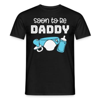 Pregnant Baby Mother Infant T-Shirt Mama Daddy - Men's T-Shirt - black - Front - AI Model Male 178 light (178cm)