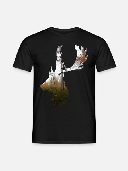 deer - Men's T-Shirt - black