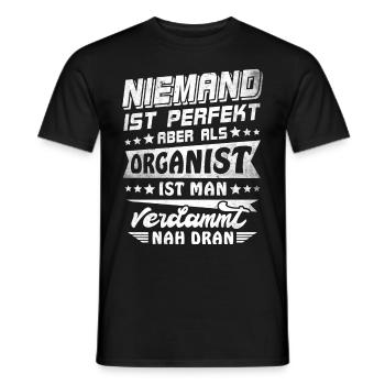 Organist Orgel Spielen Orgelspieler - Männer T-Shirt - Schwarz - Vorne - AI Model Male 178 light (178cm)
