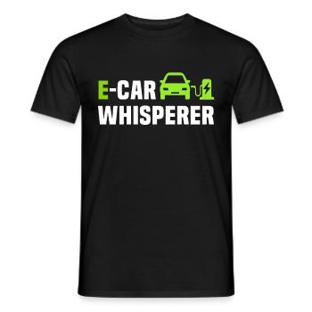 Eauto E-Car Electric Car - Men's T-Shirt - black - Front - AI Model Male 178 light (178cm)
