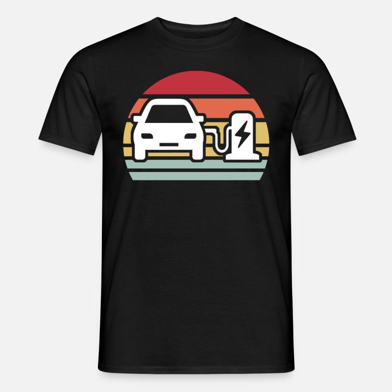Eauto E-Auto Elektro Auto - Männer T-Shirt - Schwarz