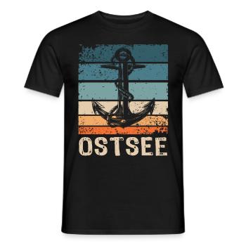 Ostsee Souvenir Ostseeküste - Männer T-Shirt - Schwarz - Vorne - AI Model Male 178 light (178cm)