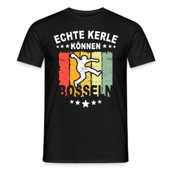 Bosseln Bosselsport Echte Kerle Boßeln - Männer T-Shirt - Schwarz - Vorne - AI Model Male 178 light (178cm)