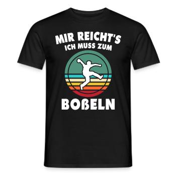 Bosseln Bosselsport Mir Reichts Ich Muss Boßeln - Männer T-Shirt - Schwarz - Vorne - AI Model Male 178 light (178cm)