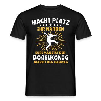 Bosseln Klootschiessen Majestät Boßeln Sprüche - Männer T-Shirt - Schwarz - Vorne - AI Model Male 178 light (178cm)