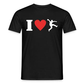 Bosseln Liebe Klootschiessen I Love Boßeln - Männer T-Shirt - Schwarz - Vorne - AI Model Male 178 light (178cm)