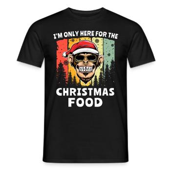 Dictons de Noël Cadeau de Noël Père Noël - T-shirt homme - noir - Devant - AI Model Male 178 light (178cm)