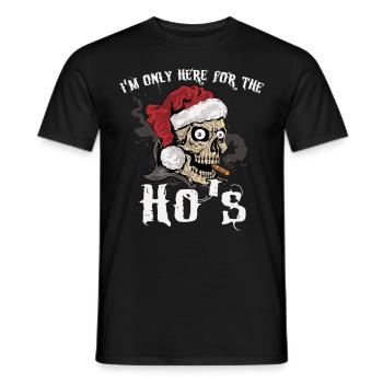 Weihnachten Rocker Xmas Totenkopf Weihnachtsmann - Männer T-Shirt - Schwarz - Vorne - AI Model Male 178 light (178cm)