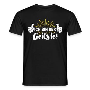 Geiler Typ Geil Ich bin der Geilste - Männer T-Shirt - Schwarz - Vorne - AI Model Male 178 light (178cm)