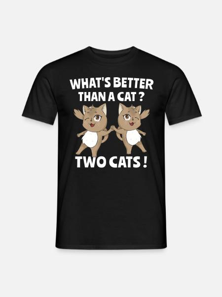 Chat Chat Chat Maman Maison Chat Chats - T-shirt homme - noir