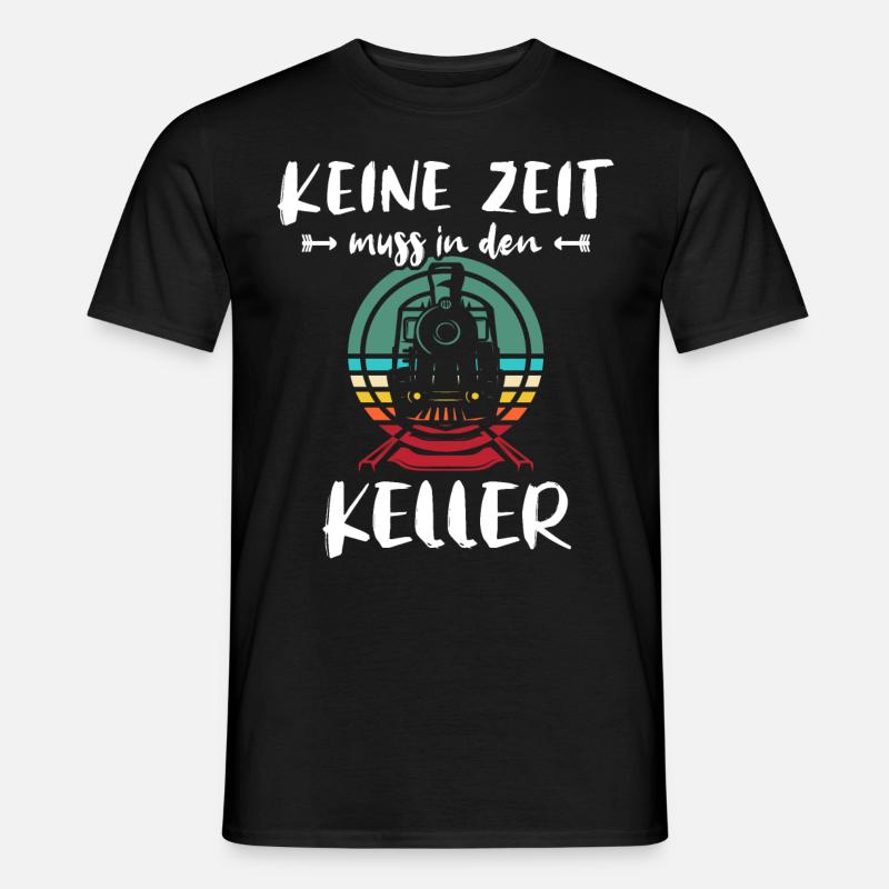 Eisenbahn Spur H0 Digital Modelleisenbahn - Männer T-Shirt - Schwarz