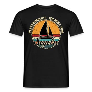 Kapitän Segeln Segelboot Segelschein - Männer T-Shirt - Schwarz - Vorne - AI Model Male 178 light (178cm)