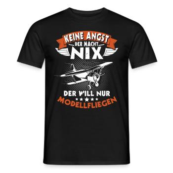Modellfliegen Modellflug RC Flugzeug - Männer T-Shirt - Schwarz - Vorne - AI Model Male 178 light (178cm)