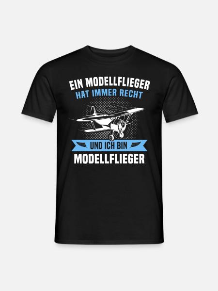 Modellflieger Modellflug Modellfliegen - Männer T-Shirt - Schwarz
