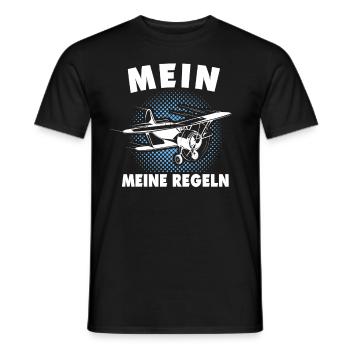 Modellflug Modellflieger Modellfliegen - Männer T-Shirt - Schwarz - Vorne - AI Model Male 178 light (178cm)