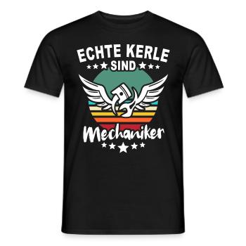 Mechaniker Automechaniker KFZ Mechaniker - Männer T-Shirt - Schwarz - Vorne - AI Model Male 178 light (178cm)