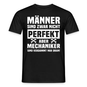 Mechaniker Industriemechaniker Männer Mechaniker - Männer T-Shirt - Schwarz - Vorne - AI Model Male 178 light (178cm)