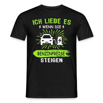 Eauto Elektroauto E-Auto - Männer T-Shirt - Schwarz - Vorne - AI Model Male 178 light (178cm)