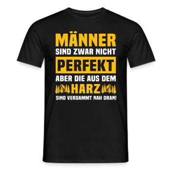 Harz Männer Harzer Mann - Männer T-Shirt - Schwarz - Vorne - AI Model Male 178 light (178cm)
