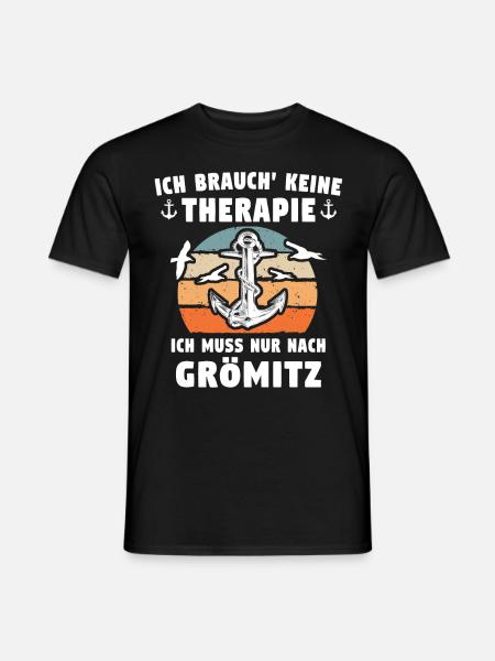 Grömitz Spruch Grömitzer Seeheilbad - Männer T-Shirt - Schwarz