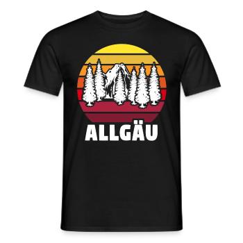 Allgäu Allgäuer Allgaeu - Männer T-Shirt - Schwarz - Vorne - AI Model Male 178 light (178cm)