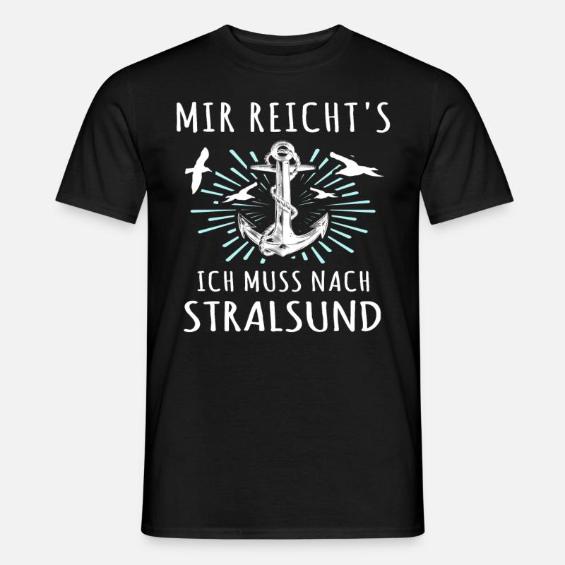 Stralsund Souvenir - Männer T-Shirt - Schwarz