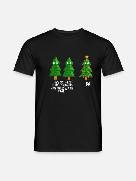 Idée de cadeau de Noël humour drôle - T-shirt homme - noir
