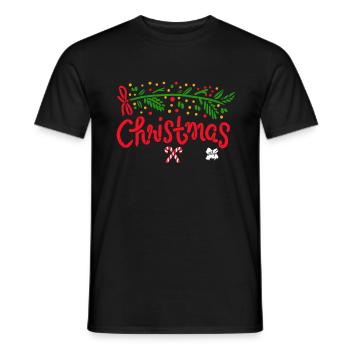 Idée cadeau Noël Cadeau Noël - T-shirt homme - noir - Devant - AI Model Male 178 light (178cm)