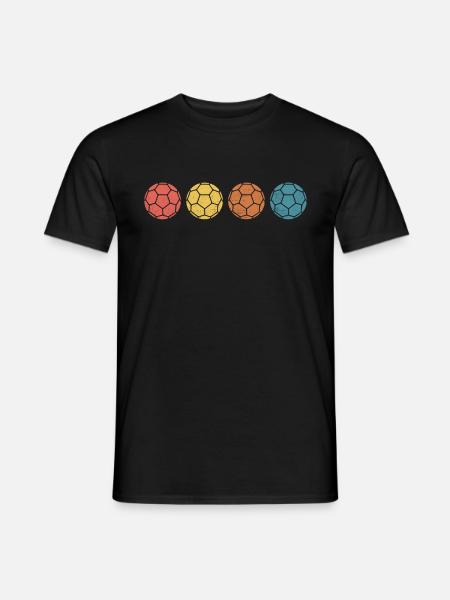 handball retro design handballer - Men's T-Shirt - black