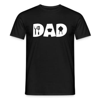 grill dad for Grill Papa Barbecue - Männer T-Shirt - Schwarz - Vorne - AI Model Male 178 light (178cm)