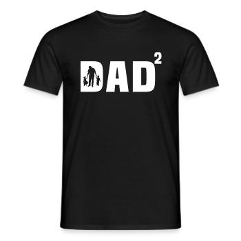 papa fils et fille cadeau papa fils et fille - T-shirt homme - noir - Devant - AI Model Male 178 light (178cm)