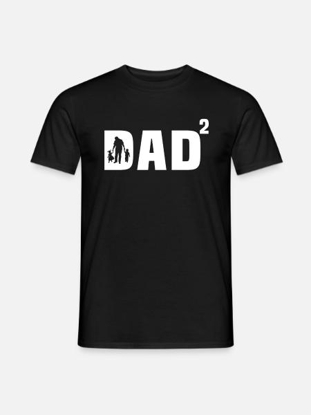 papa fils et fille cadeau papa fils et fille - Mænd T-shirt - sort