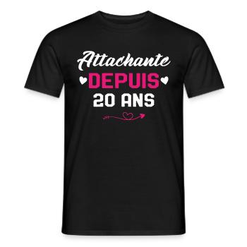 Femme Cadeau Anniversaire 20 ans Fille Humour - T-shirt homme - noir - Devant - AI Model Male 178 light (178cm)