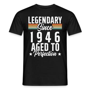 Légendaire Depuis 1946 - T-shirt homme - noir - Devant - AI Model Male 178 light (178cm)