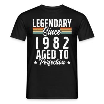 Légendaire Depuis 1982 Cadeau Anniversaire - T-shirt homme - noir - Devant - AI Model Male 178 light (178cm)